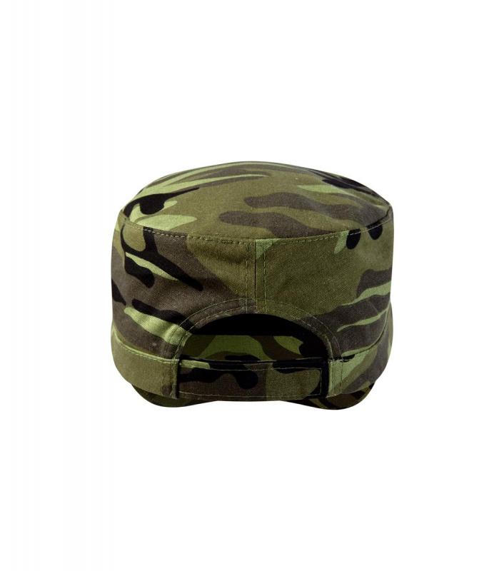 Nastawialna czapka z daszkiem MALFINI Camo Latino C24-camouflage green