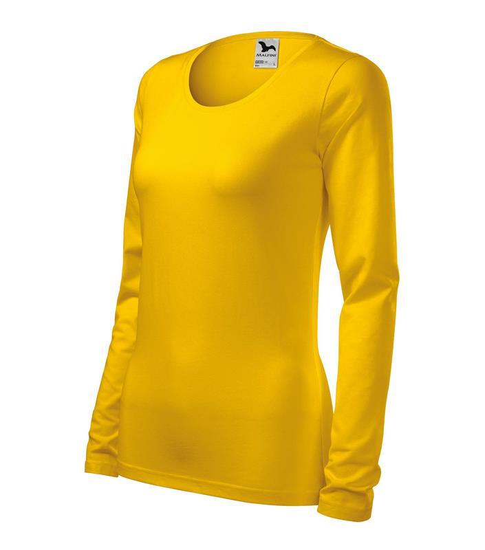 T-shirt koszulka damska MALFINI Slim 139-żółty
