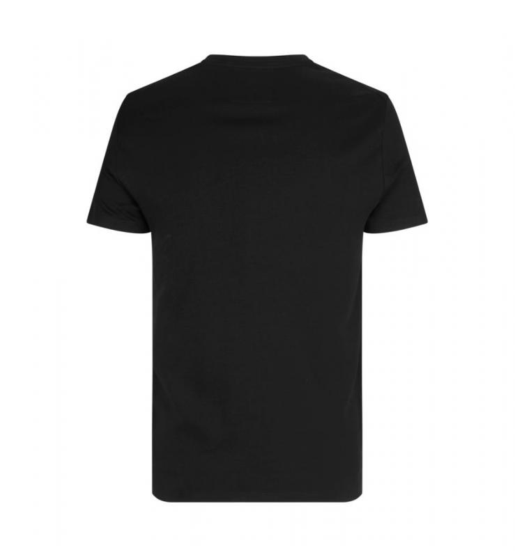 Męski t-shirt premium SEVEN SEAS O neck S620-Black
