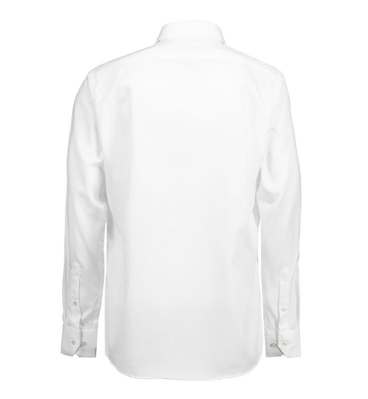 Męska koszula non iron SS Fine Twill modern SS8-White