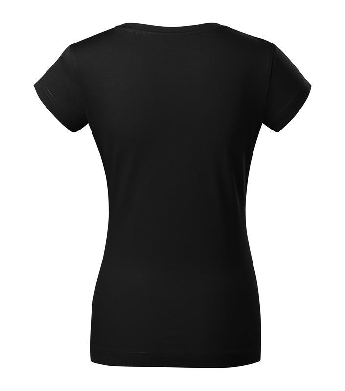 Damska koszulka MALFINI Fit V-neck 162-czarny