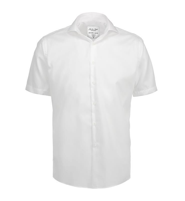 Męska koszula non iron SS Fine Twill modern s/s SS254-White