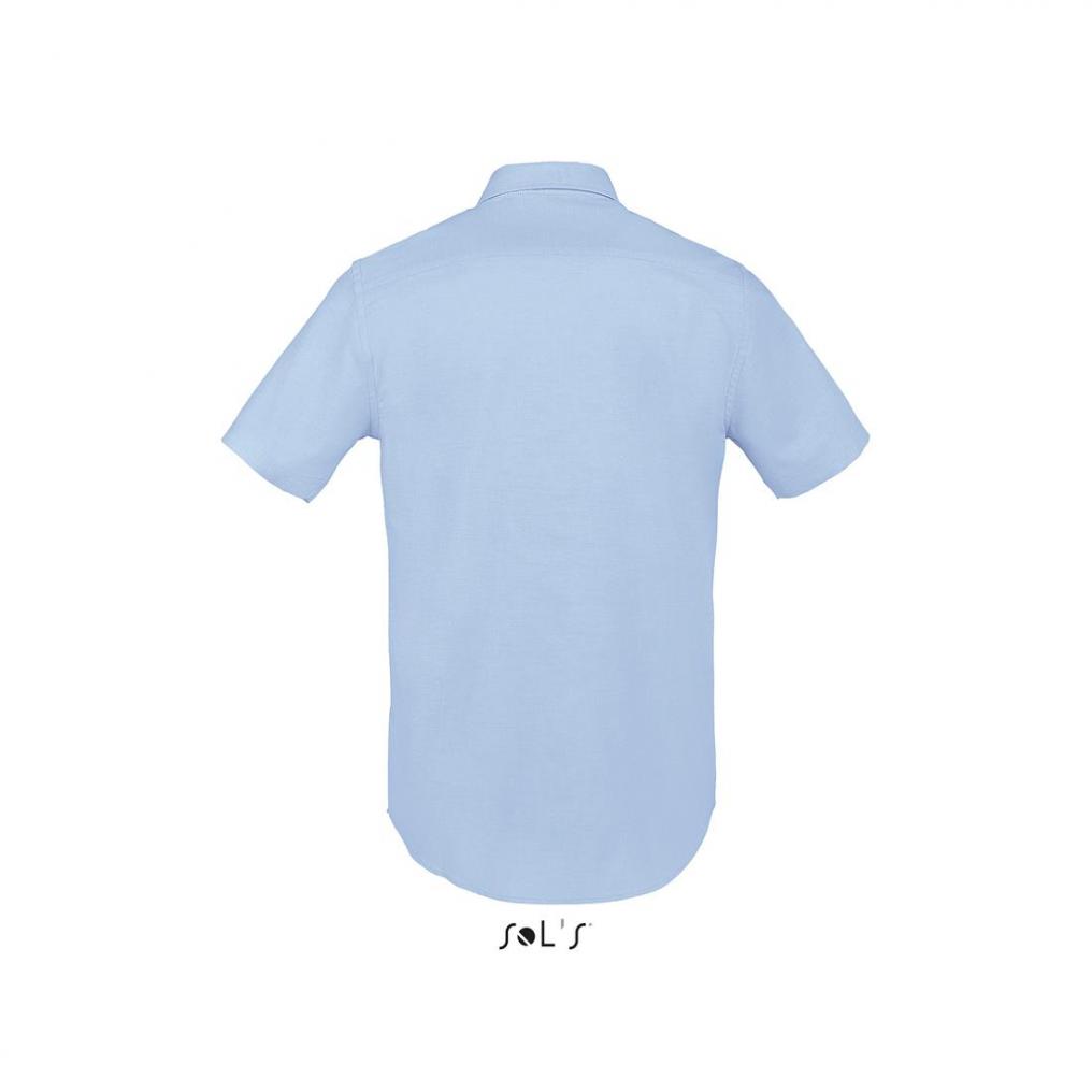 Męska koszula z krótkim rękawem SOL'S BRISBANE FIT-Sky blue