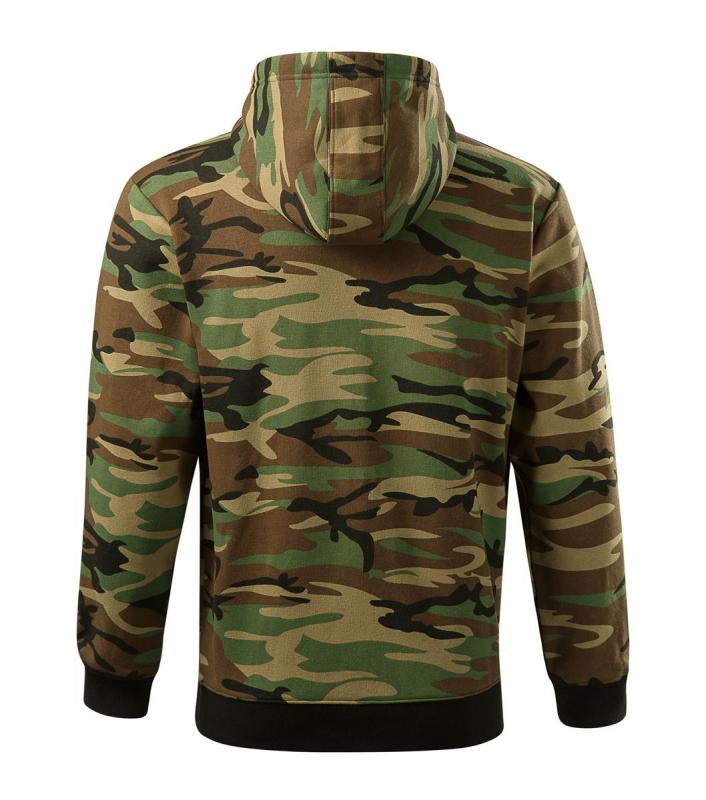 Męska bluza z zamkiem MALFINI Camo Zipper C19-camouflage brown