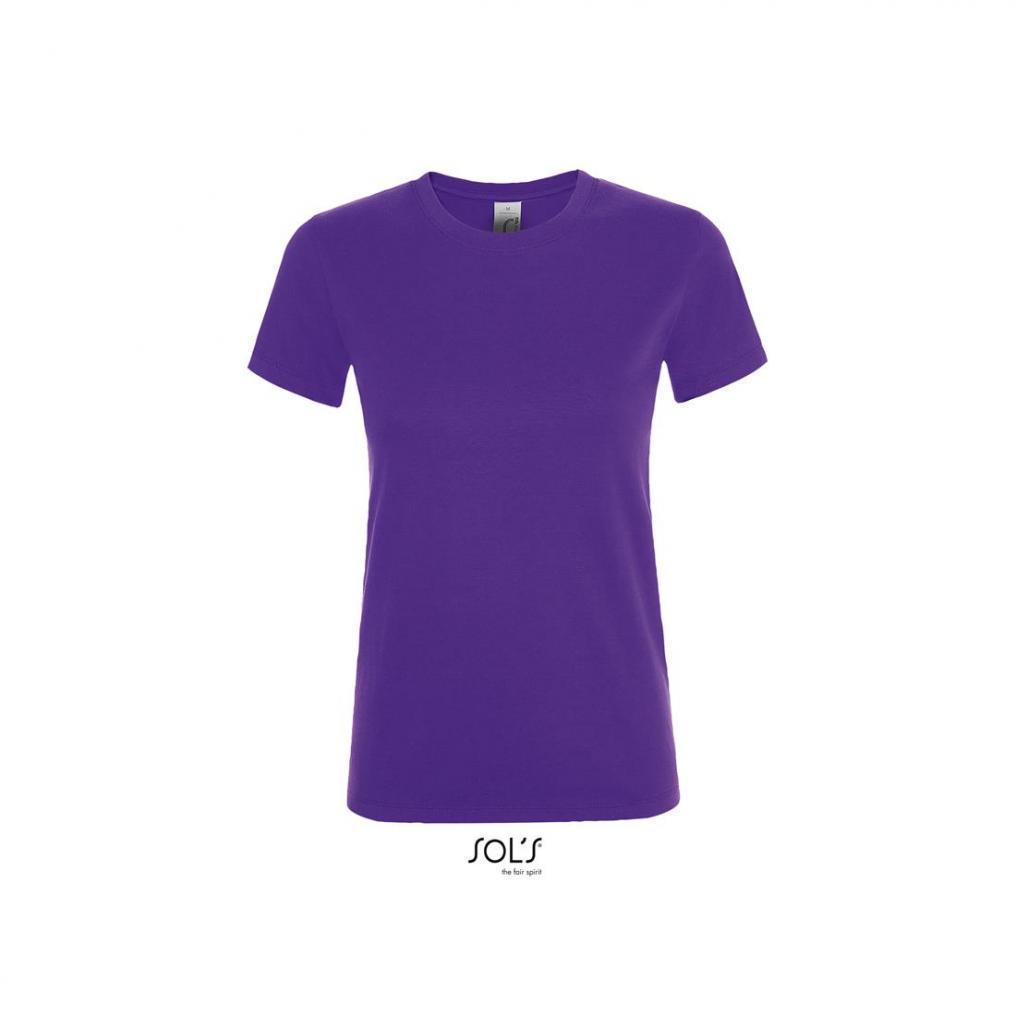 Klasyczna koszulka damska SOL'S REGENT WOMEN-Dark purple