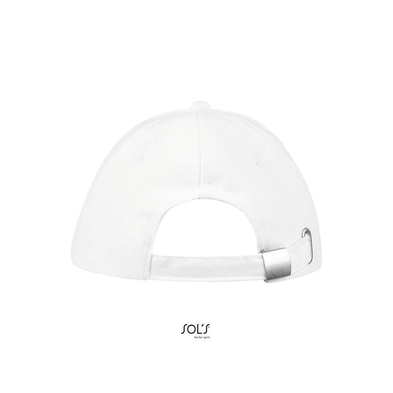 6-panelowa czapka z daszkiem SOL'S BUFFALO-White