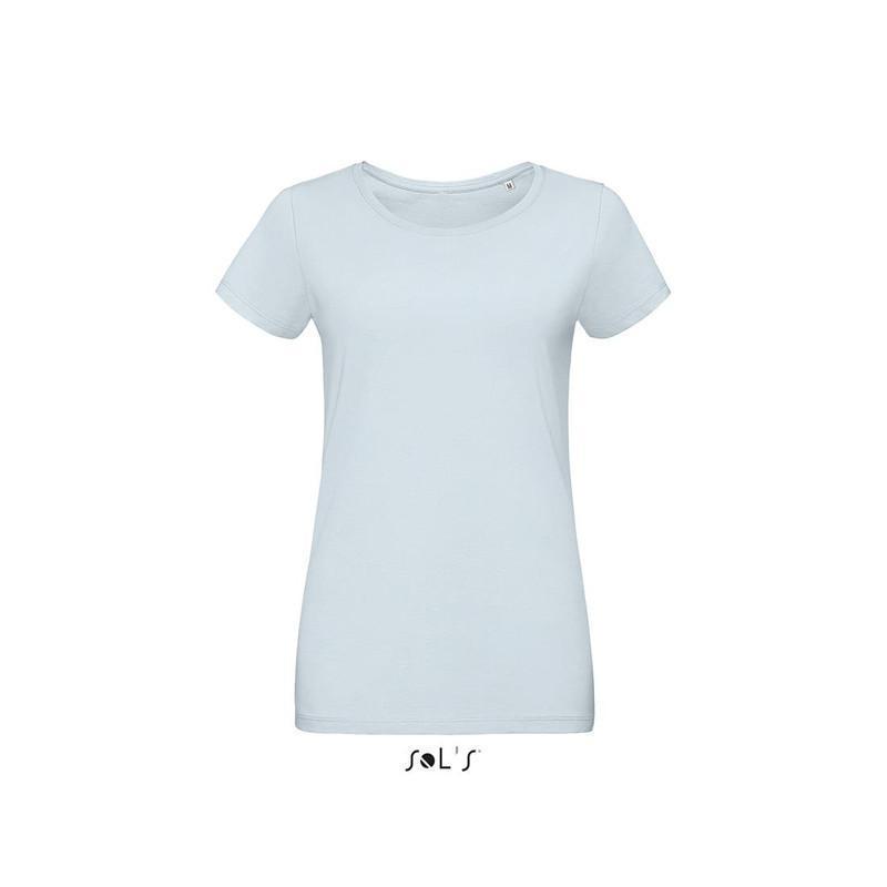 Klasyczna koszulka damska SOL'S MARTIN WOMEN-Creamy blue