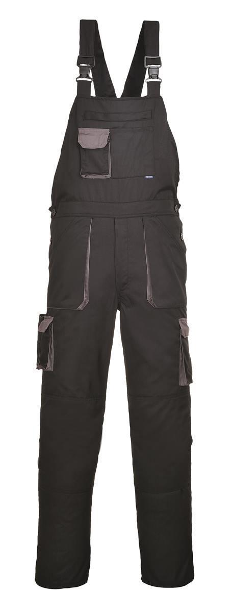 Dwukolorowe spodnie robocze z kieszeniami PORTWEST Texo TX12-Black