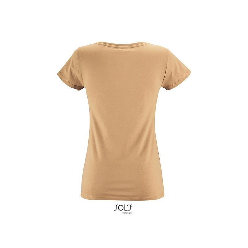 Damska koszulka z bio bawełny SOL'S MILO WOMEN-Sand