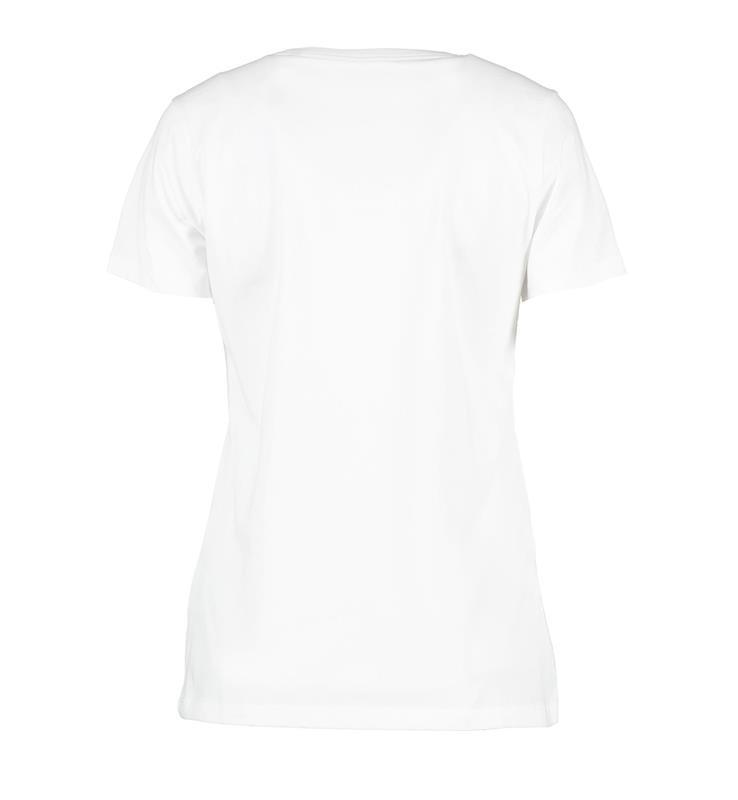 Damski t-shirt ekologiczny ID 0553-White