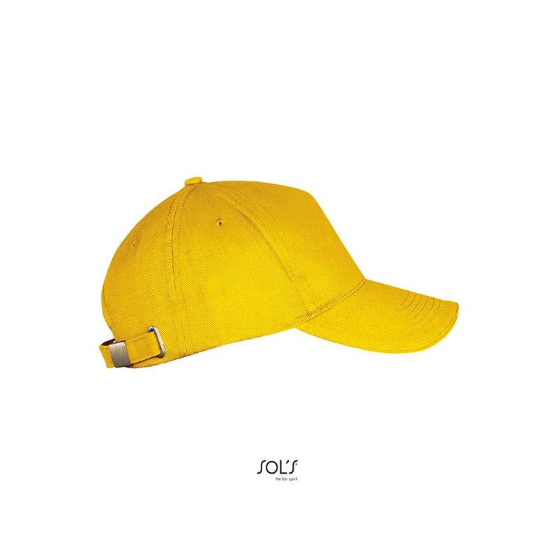 5-panelowa czapka z daszkiem SOL'S LONG BEACH-Gold