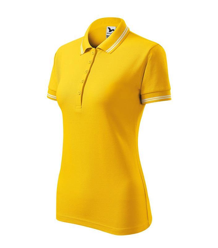 Damska koszulka polo MALFINI Urban 220-żółty