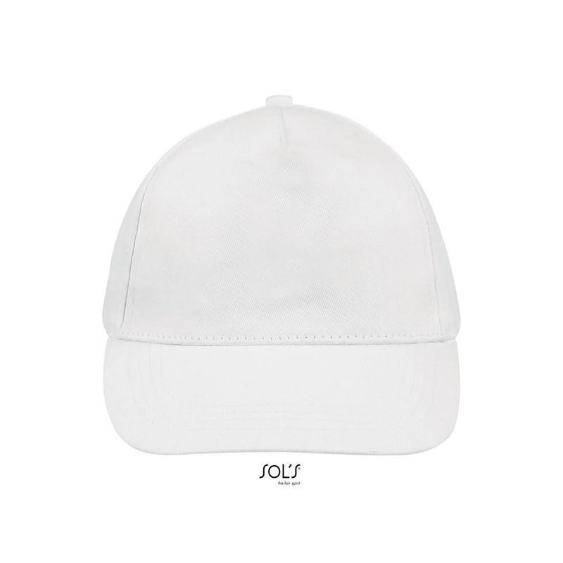 5-panelowa czapka z daszkiem SOL'S BUZZ-White