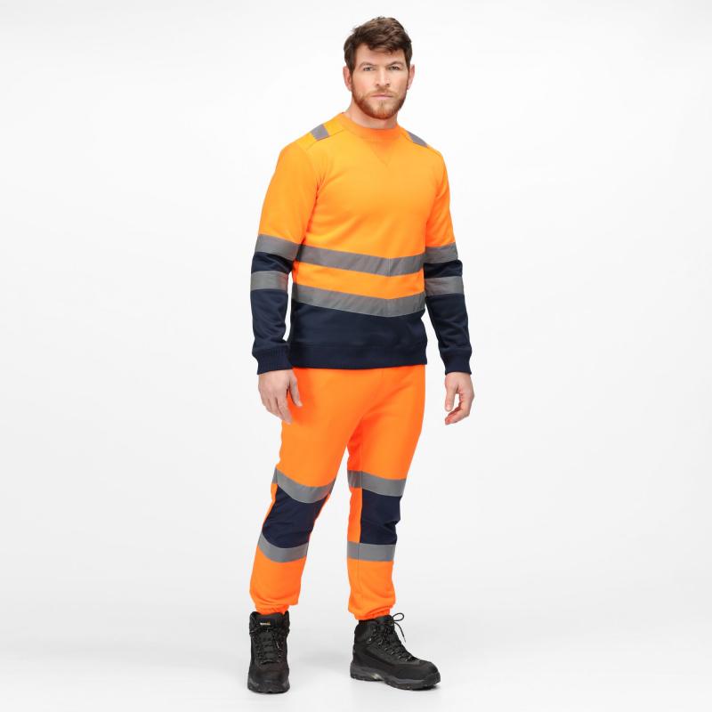 Bluza bezpieczeństwa Regatta Professional PRO HI VIS CREWNECK-Orange