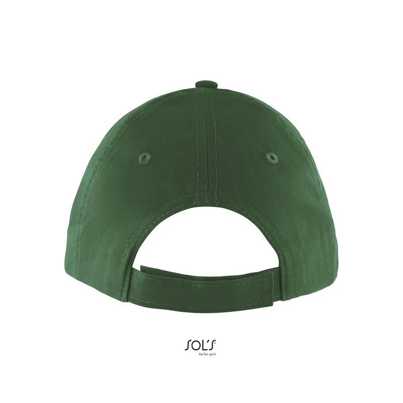 6-panelowa czapka z daszkiem SOL'S SOLAR-Bottle green