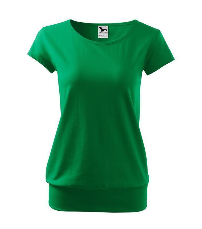 Damska koszulka MALFINI City 120-zieleń trawy