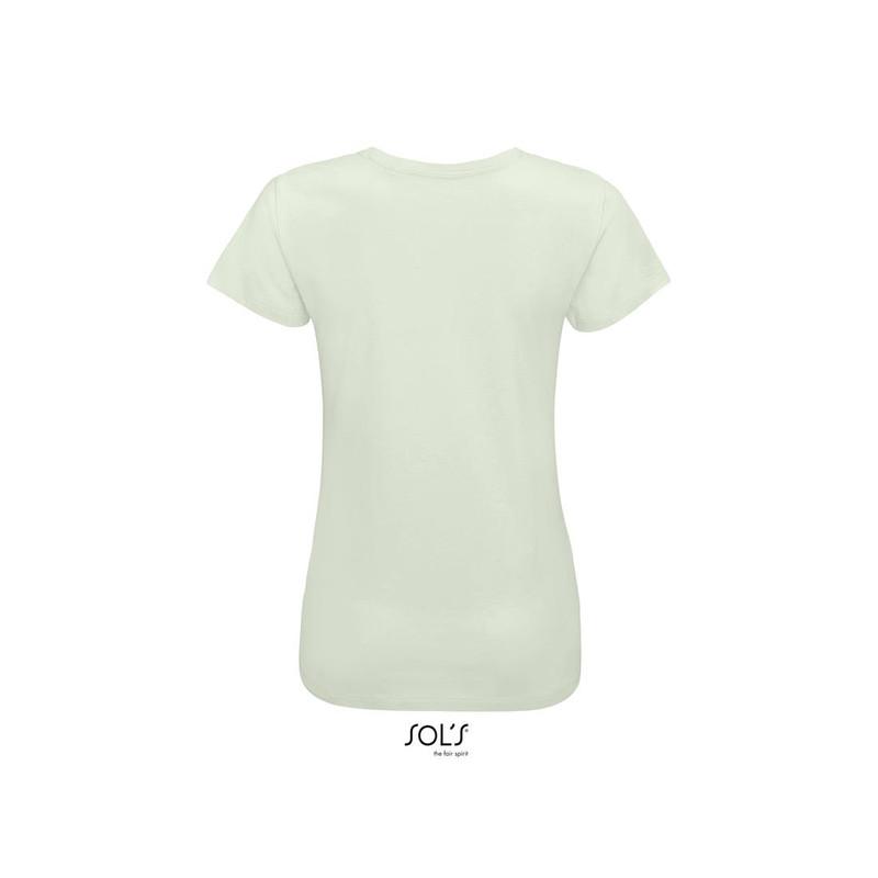 Klasyczna koszulka damska SOL'S METROPOLITAN-Creamy green