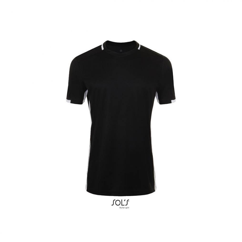 Męska koszulka sportowa SOL'S CLASSICO-Black / White