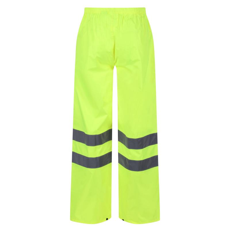 Wodoodporne spodnie odblaskowe Regatta Professional HI-VIS PRO OVERTROUSERS-Yellow