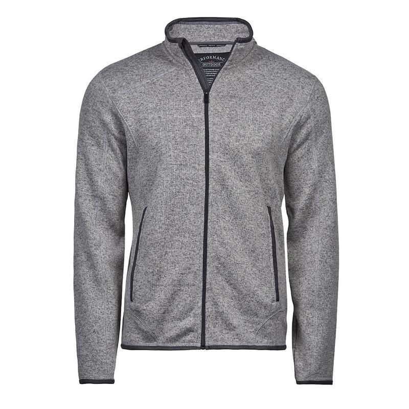 TEE JAYS Men´s Outdoor Fleece Jacket TJ9615-Grey Melange