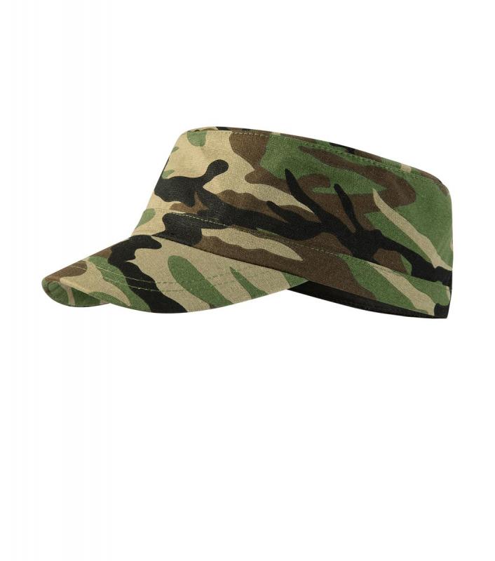 Nastawialna czapka z daszkiem MALFINI Camo Latino C24-camouflage brown