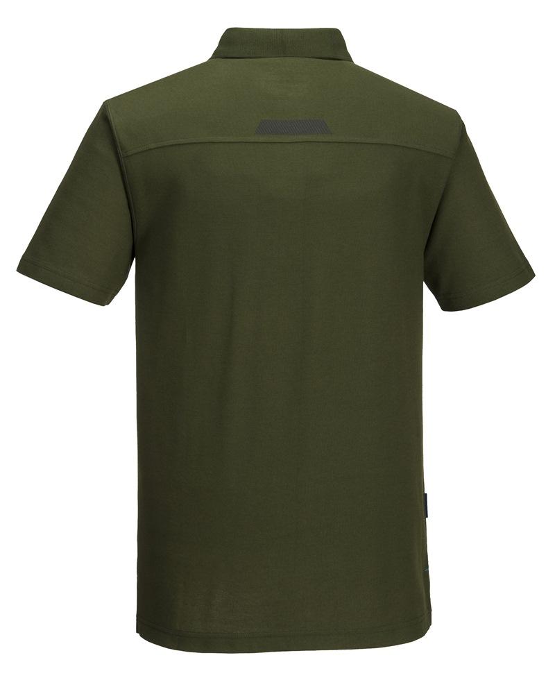 Wzmacniana robocza koszulka polo PORTWEST WX3 T720-Olive Green