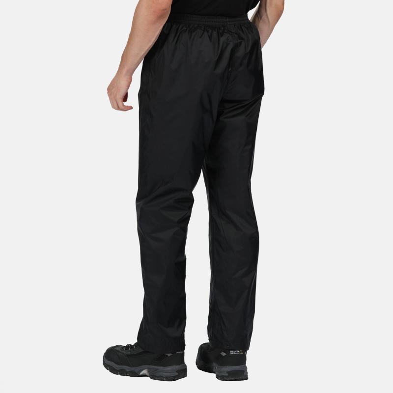 Męskie spodnie wodoodporne Regatta Professional PRO PACKAWAY OVERTROUSERS-Black