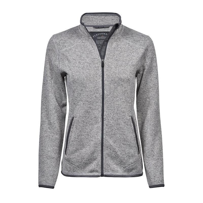 TEE JAYS Women´s Outdoor Fleece Jacket TJ9616-Grey Melange