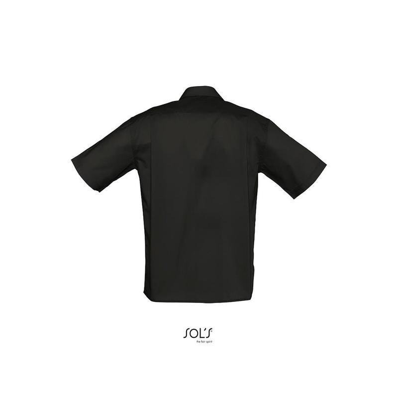 Męska koszula z krótkim rękawem SOL'S BRISTOL-Black