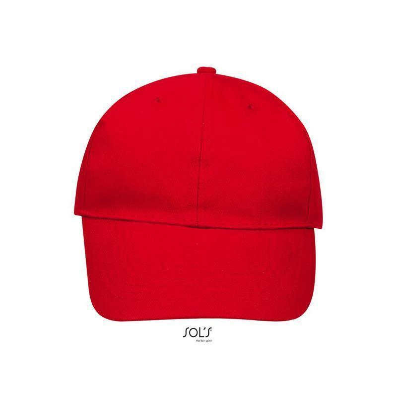 6-panelowa czapka z daszkiem SOL'S BUFFALO-Red