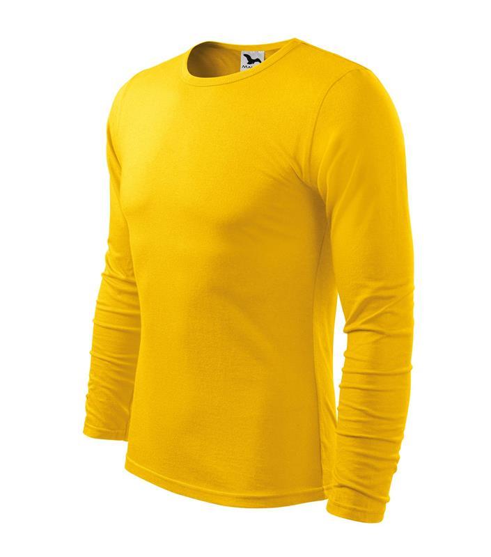Męski t-shirt z długim rękawem MALFINI Fit-T LS 119-żółty