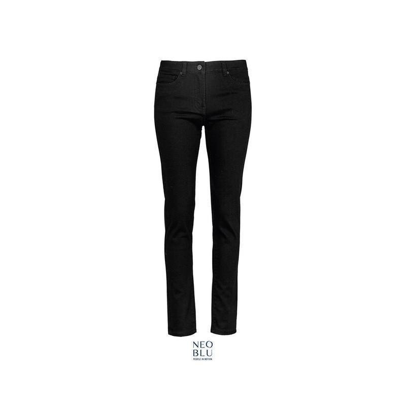 Damskie jeansy stretch NEOBLU GASPARD WOMEN-Deep black