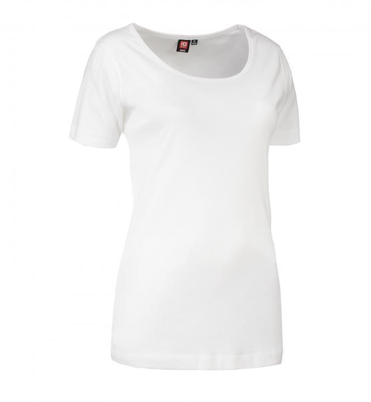 T-shirt damski ID Rib 1x1 0539-White