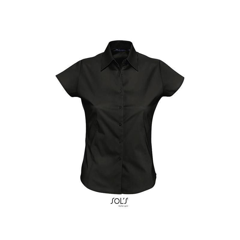 Damska koszula z krótkim rękawem SOL'S EXCESS-Black