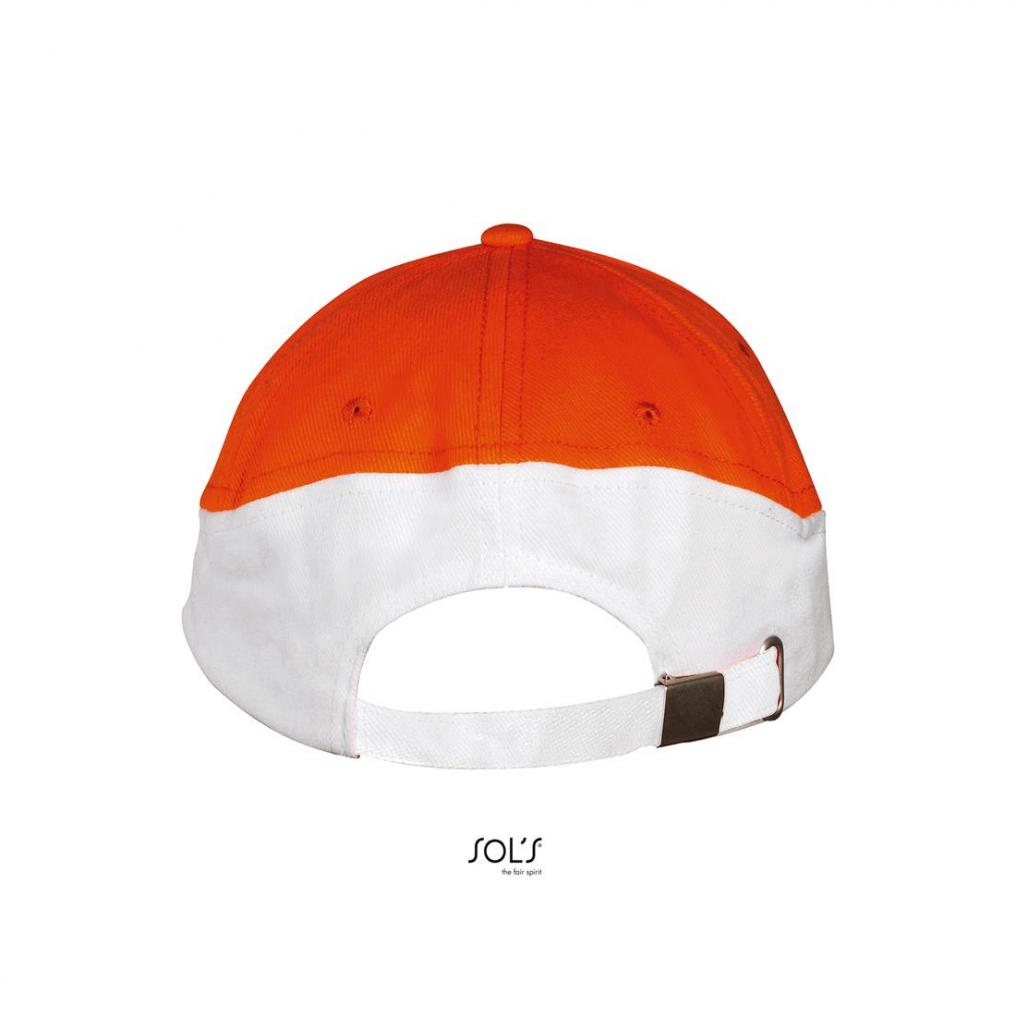 5-panelowa czapka z daszkiem SOL'S BOOSTER-Orange / White