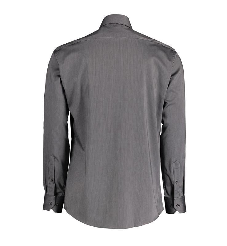 Męska koszula non iron SS Fine Twill California modern SS20-Dark grey