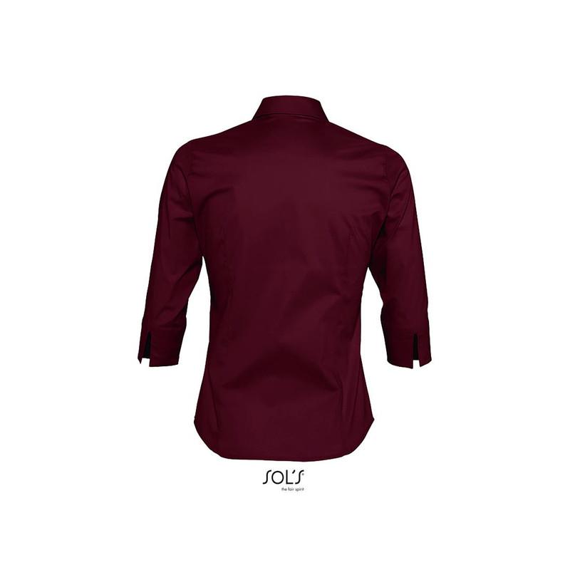 Damska koszula z krótkim rękawem SOL'S EFFECT-Medium burgundy