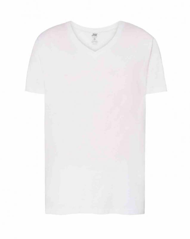 Męska koszulka V-neck JHK TSUA PICO-White