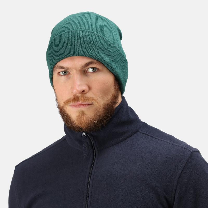 Zimowa czapka reklamowa Regatta Professional AXTON CUFFED BEANIE-Bottle Green