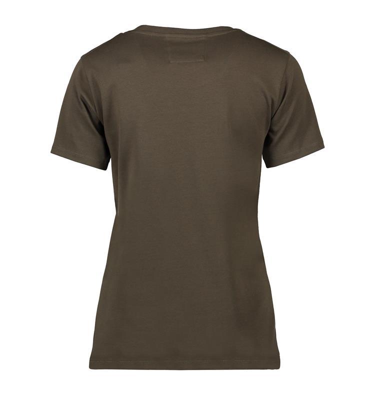 Damski t-shirt premium SEVEN SEAS O neck S630-Olive