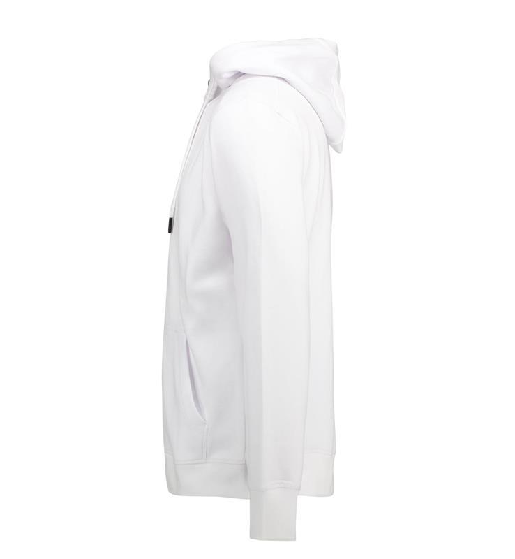 Męska bluza z kapturem zip ID CORE 0638-White