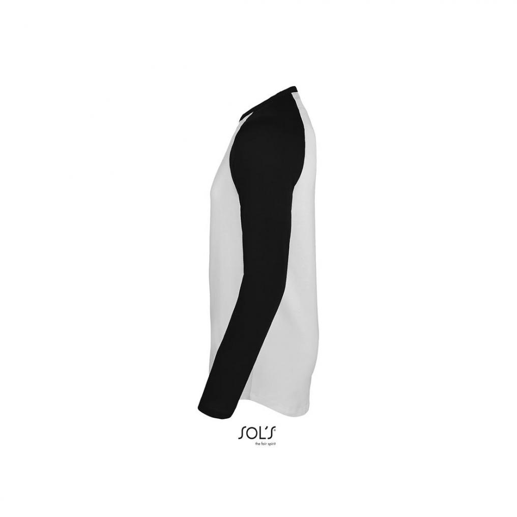 Koszulka z długim rękawem SOL'S FUNKY LSL-White / black