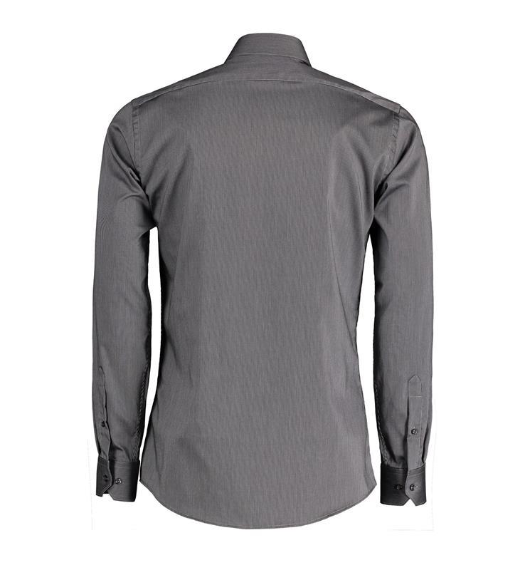 Koszula biznesowa non iron SS Fine Twill California slim SS37-Dark grey