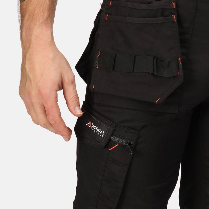 Spodnie robocze wzmacniane Regatta Professional INCURSION HOLSTER TROUSER short-Black