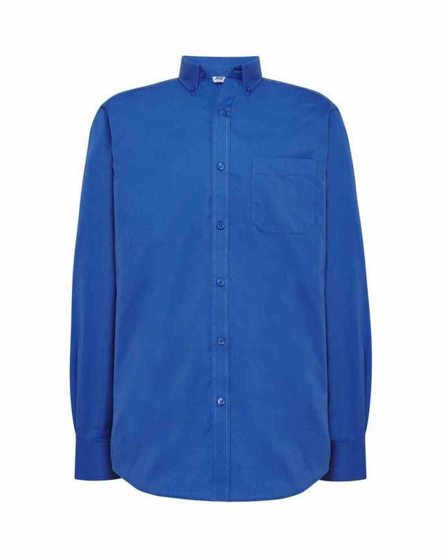 Męska koszula biznesowa JHK SHA OXF-Royal blue