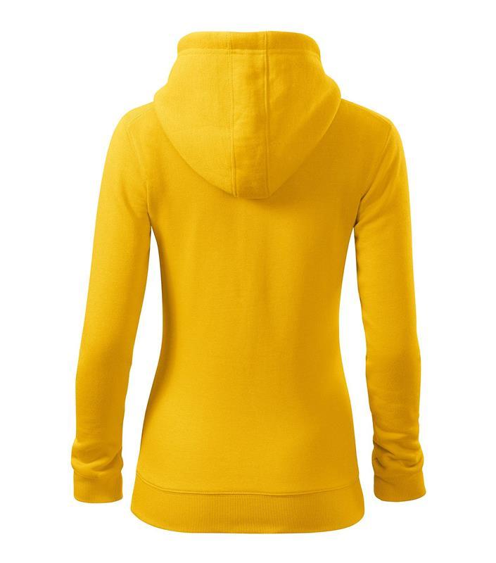 Damska bluza z zamkiem MALFINI Trendy Zipper 411-żółty