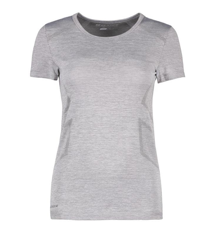 Damski t-shirt bezszwowy GEYSER G11020-Grey melange