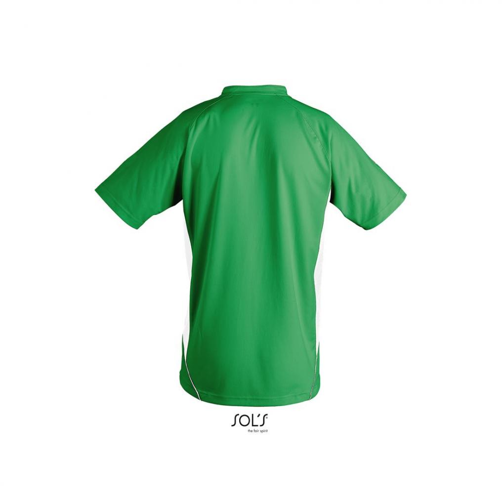Męska koszulka sportowa SOL'S MARACANA 2 SSL-Bright green / White