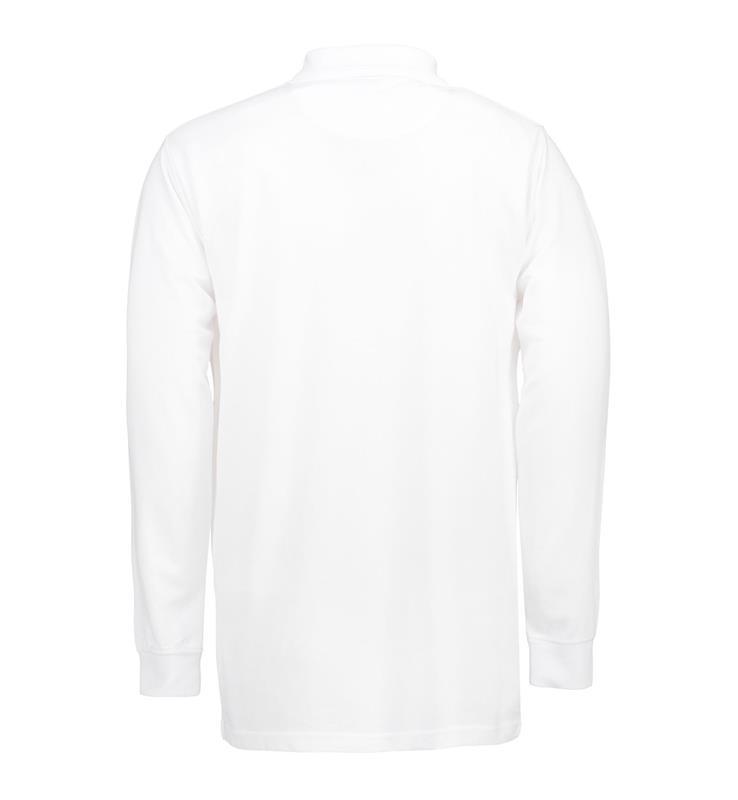 Koszulka polo unisex z długim rękawem PRO WEAR 0326-White