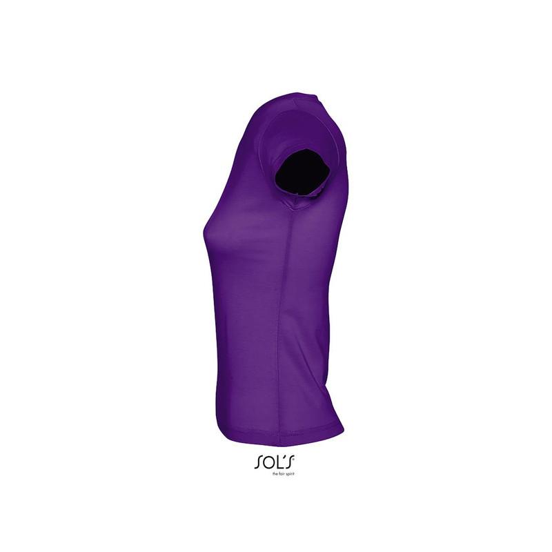 Damska koszulka V-neck SOL'S MOON-Dark purple